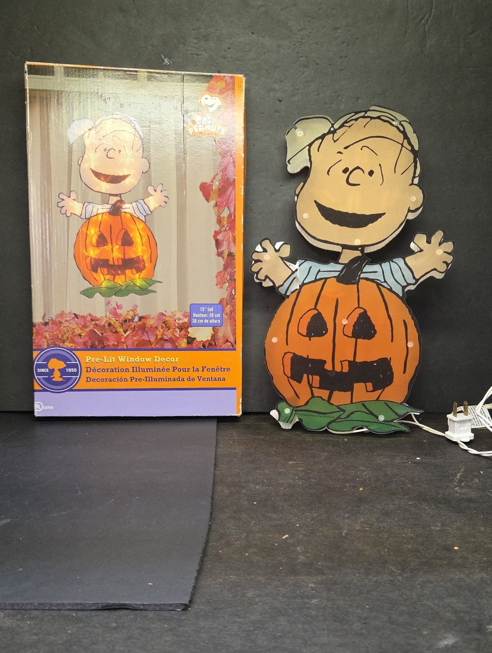 Peanuts Charlie Brown Pumpkin Halloween Lighted Sculpture 15β Indoor Outdoor